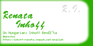 renata inhoff business card